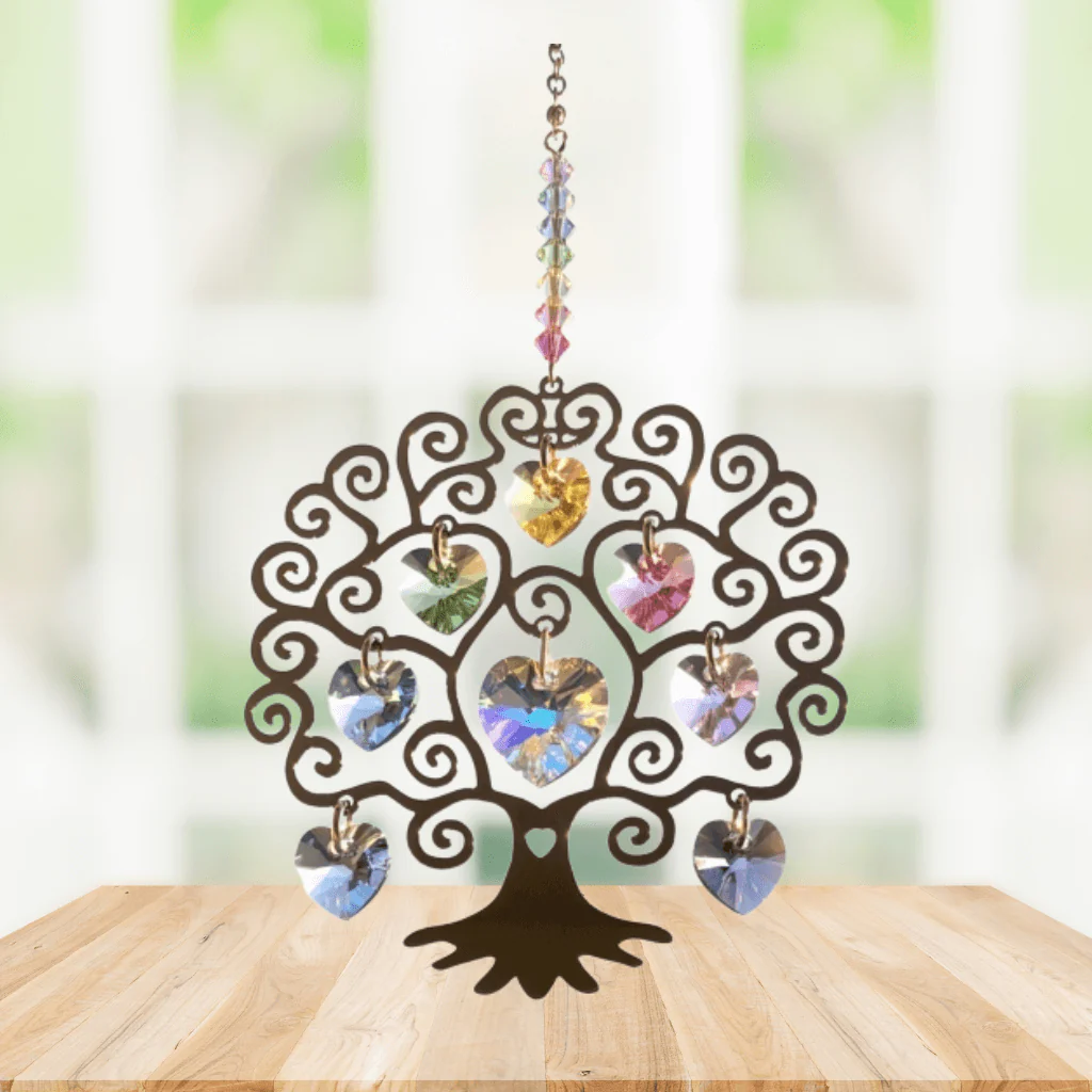 Tree of Life Summer Crystal Suncatcher – Pure Radiance Collection - Image 2