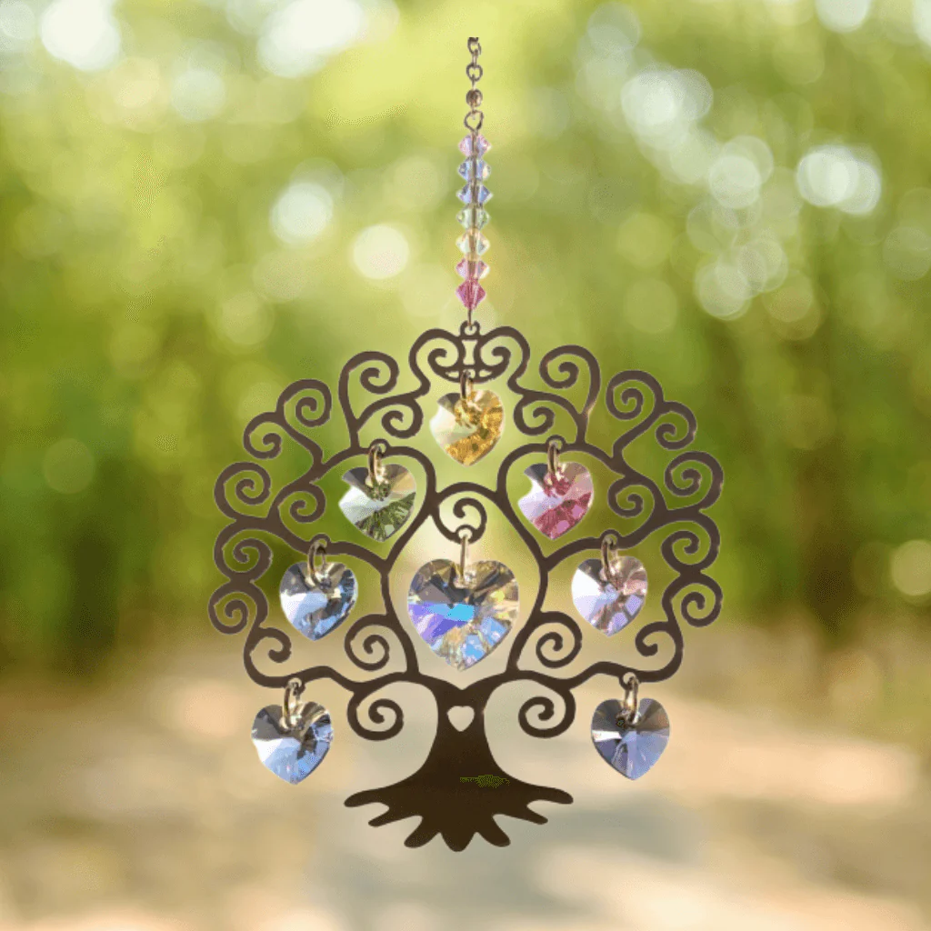 Tree of Life Summer Crystal Suncatcher – Pure Radiance Collection - Image 3