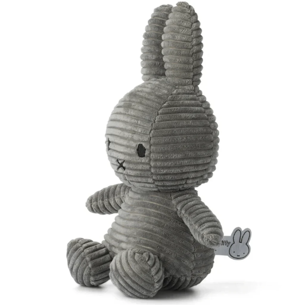 Corduroy Miffy Plush Grey by Bon Ton Toys - Image 2