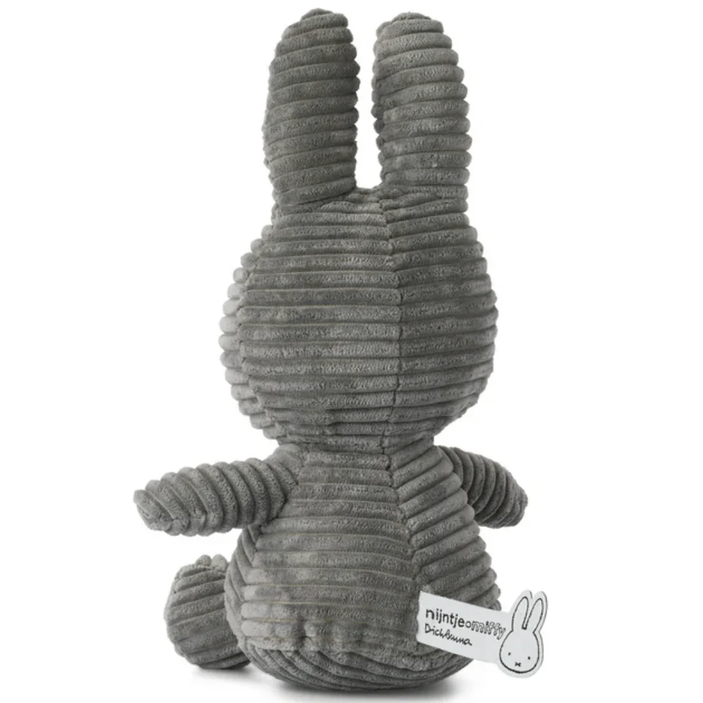 Corduroy Miffy Plush Grey by Bon Ton Toys - Image 3
