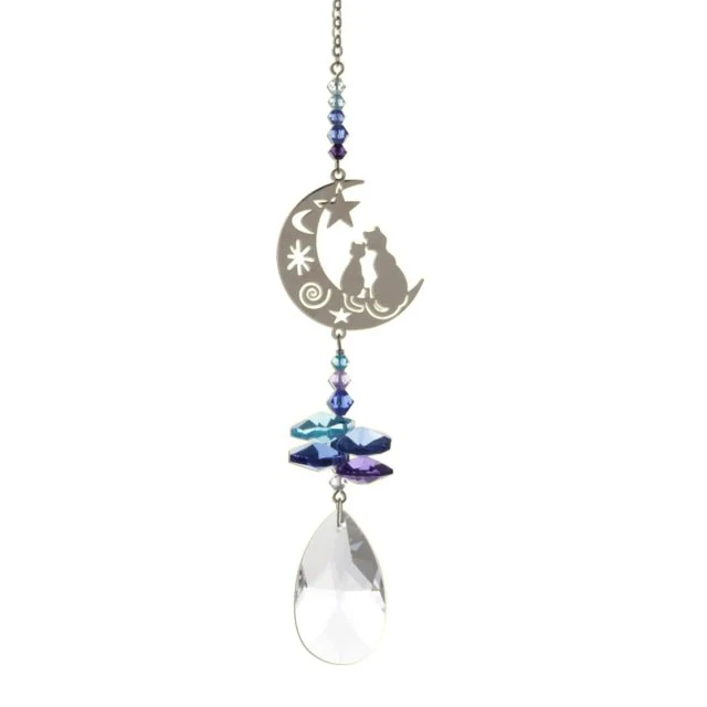 Wild Things Crystal Fantasy Small - Two Cats Moonlight
