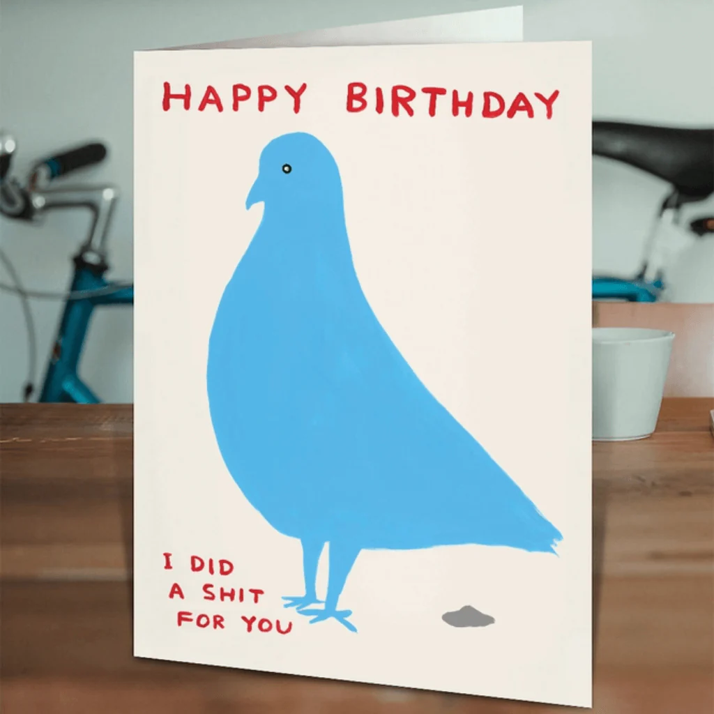 David Shrigley Birthday Card – I Did A Shit For You - Image 2