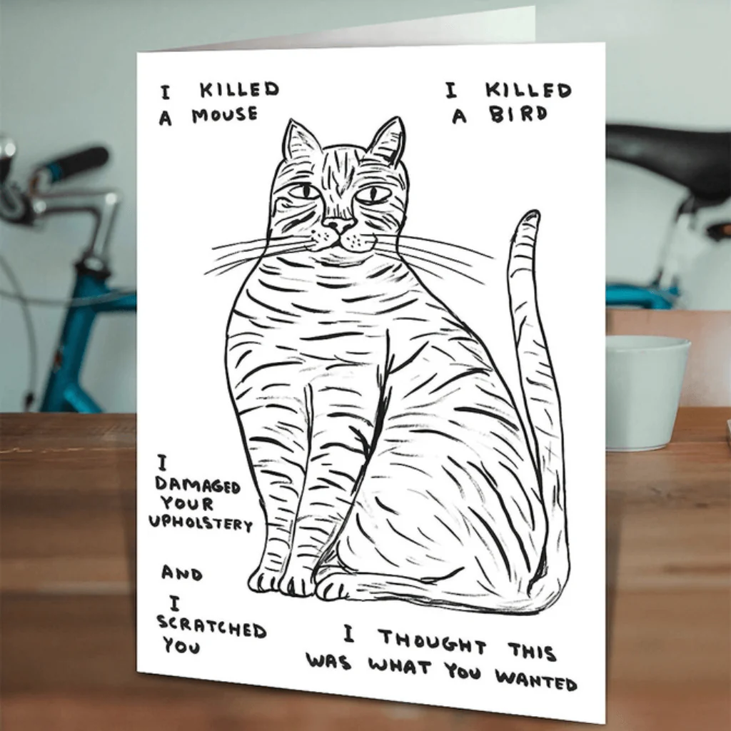 David Shrigley Cat Card – I Thought This Was What You Wanted - Image 2