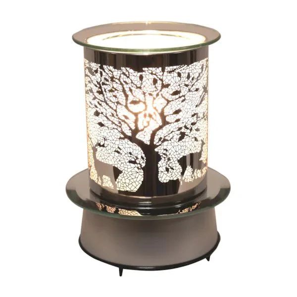 Deer & Tree Electric Carousel Wax Melt Burner – Rotating Design