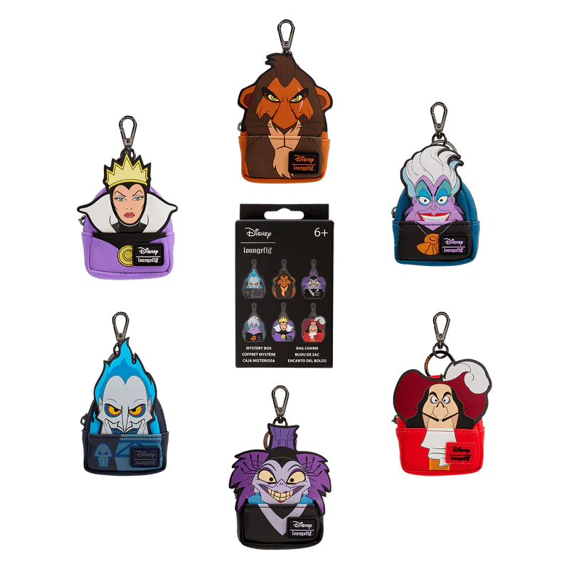 Loungefly Disney Villains Cosplay Mystery Mini Backpack Keychain Charm