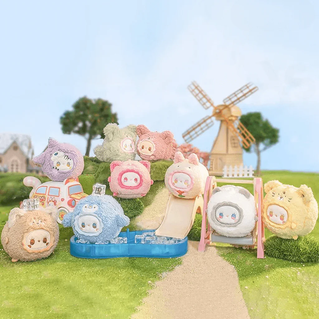Lovely Emma Rua Rua Zoo Plush Keychain Blind Box