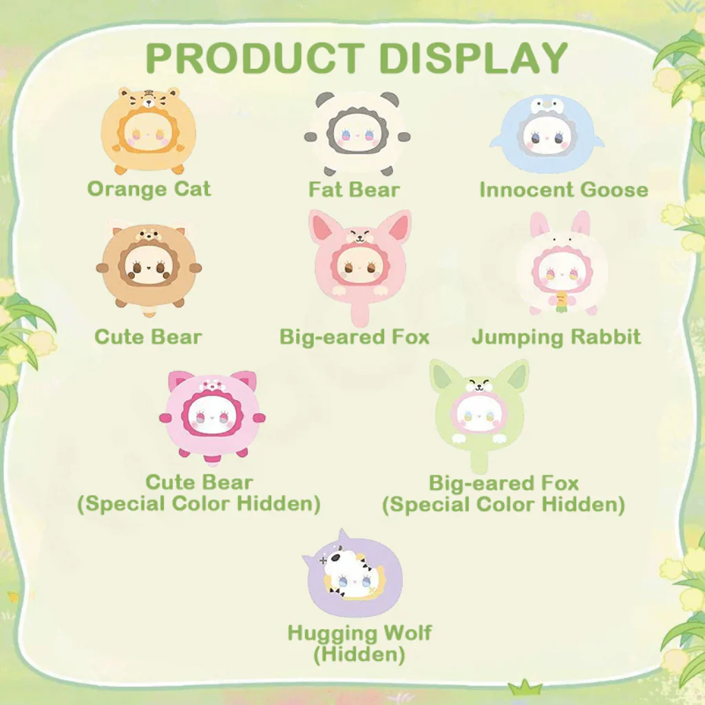 Lovely Emma Rua Rua Zoo Plush Keychain Blind Box - Image 2
