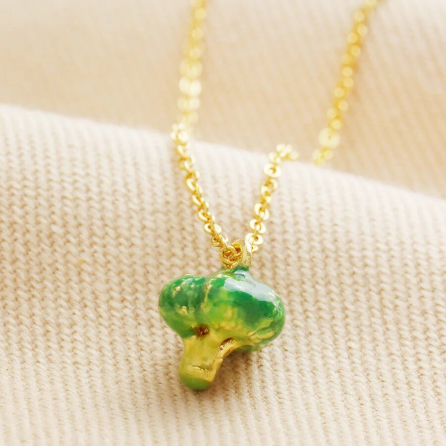 Lisa Angel Broccoli Pendant Necklace