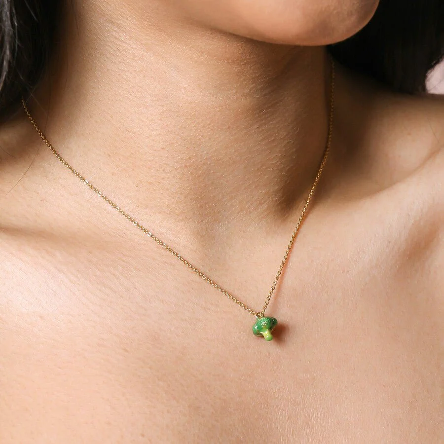 Lisa Angel Broccoli Pendant Necklace - Image 2