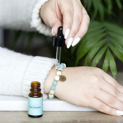 Essential Oil Gemstone Bracelet Kit - Amazonite - Image 3