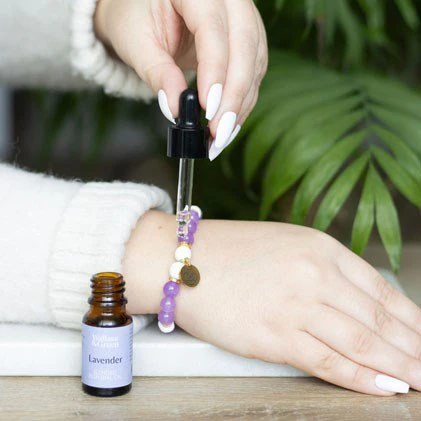 Essential Oil Gemstone Bracelet Kit - Amethyst - Image 2