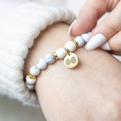 Essential Oil Gemstone Bracelet Kit - Howlite - Image 4