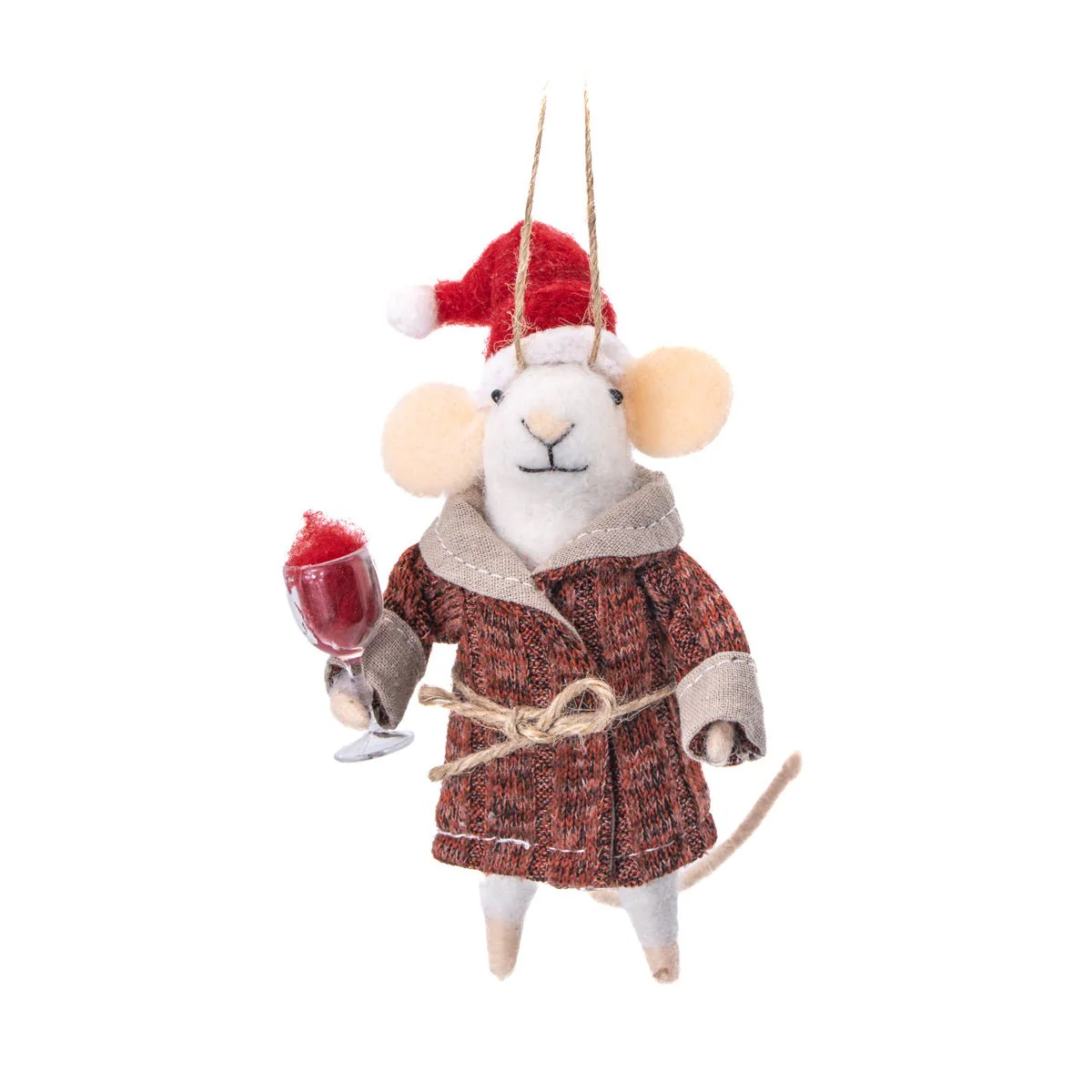 Sass and Belle Felt Tipple Mouse Christmas Tree Decoration