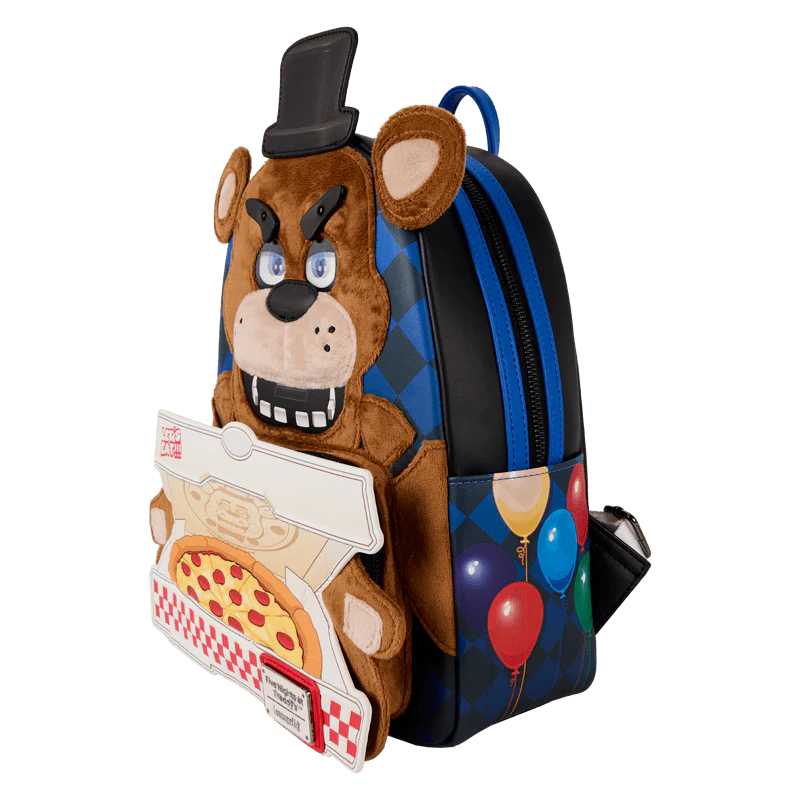 Loungefly Five Nights at Freddy's Freddy Fazbear Plush Cosplay Lenticular Mini Backpack - Image 2
