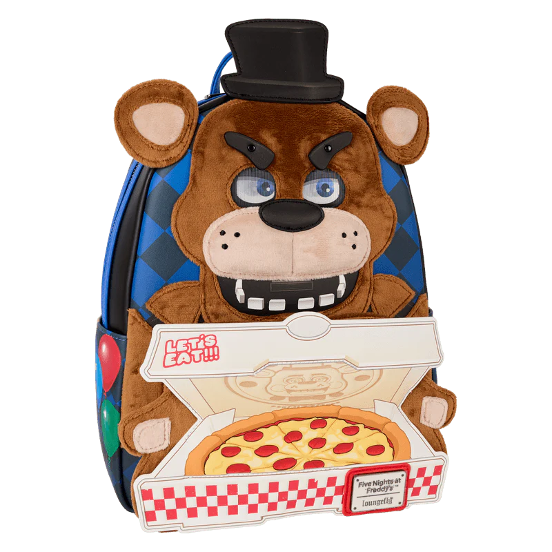 Loungefly Five Nights at Freddy's Freddy Fazbear Plush Cosplay Lenticular Mini Backpack - Image 3