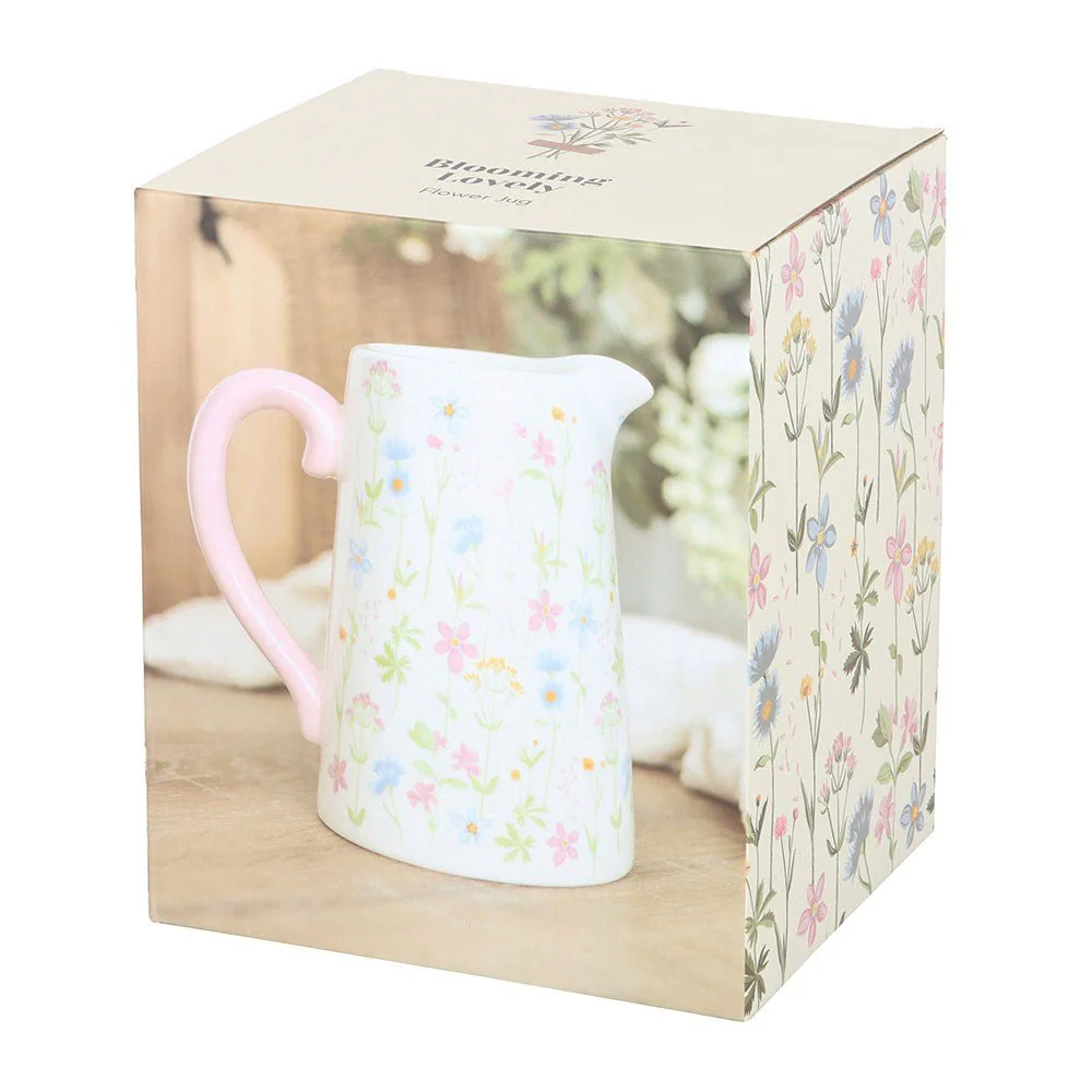 Floral Print Ceramic Flower Jug - Image 4
