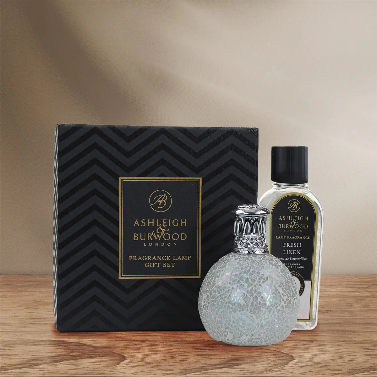Fragrance Lamp Gift Set - The Pearl & Fresh Linen - Image 2