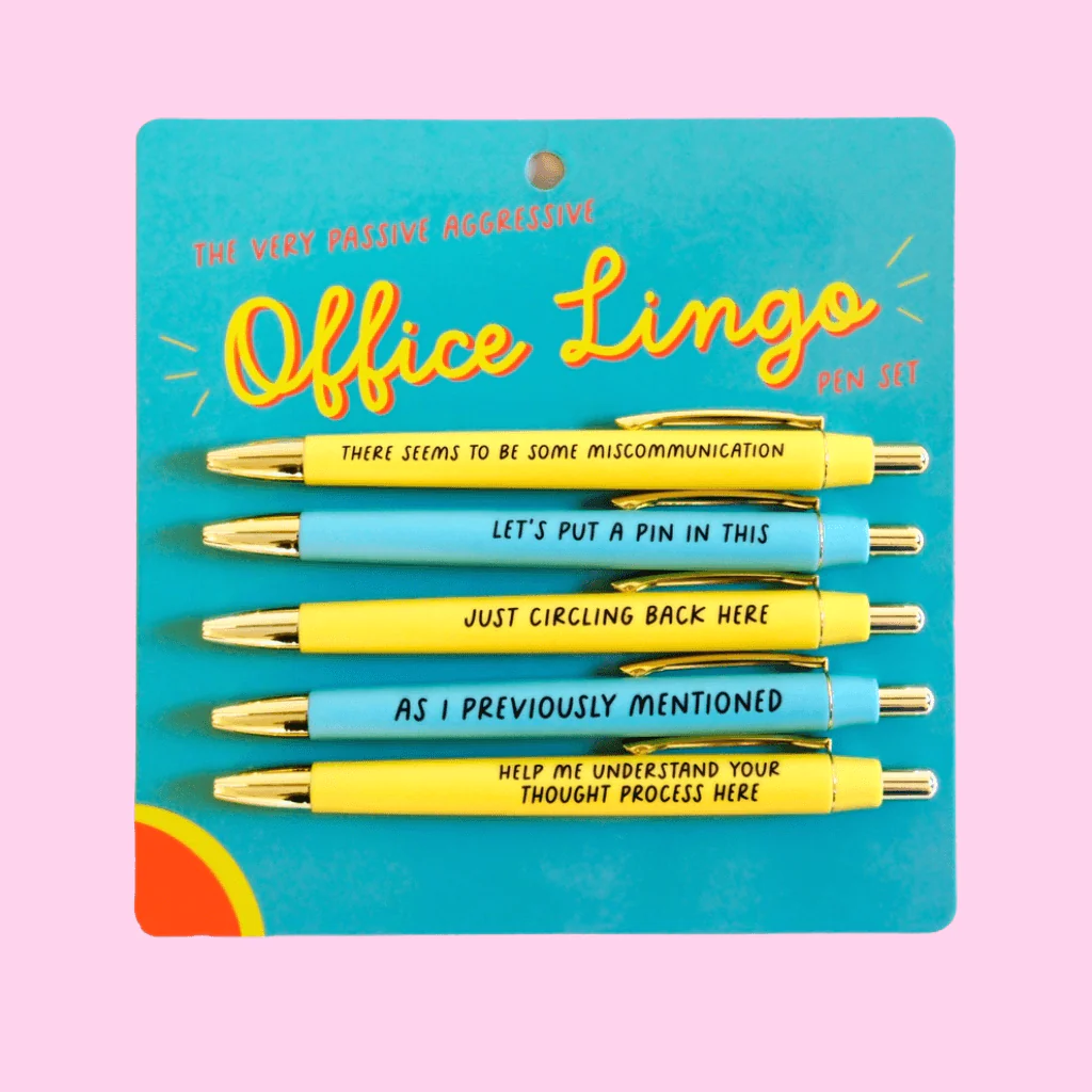 Fun Club Office Lingo Pen Set