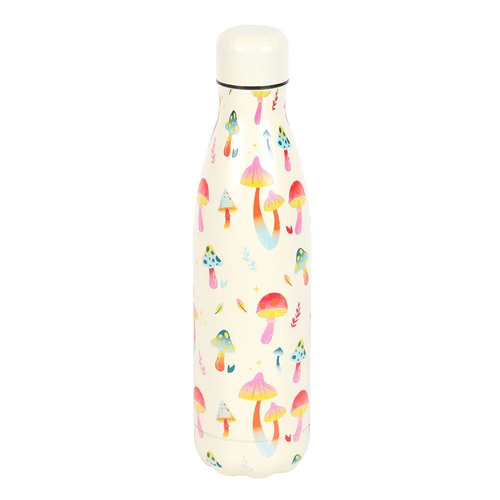 Funky Fungi Mushroom Print Print Metal Water Bottle