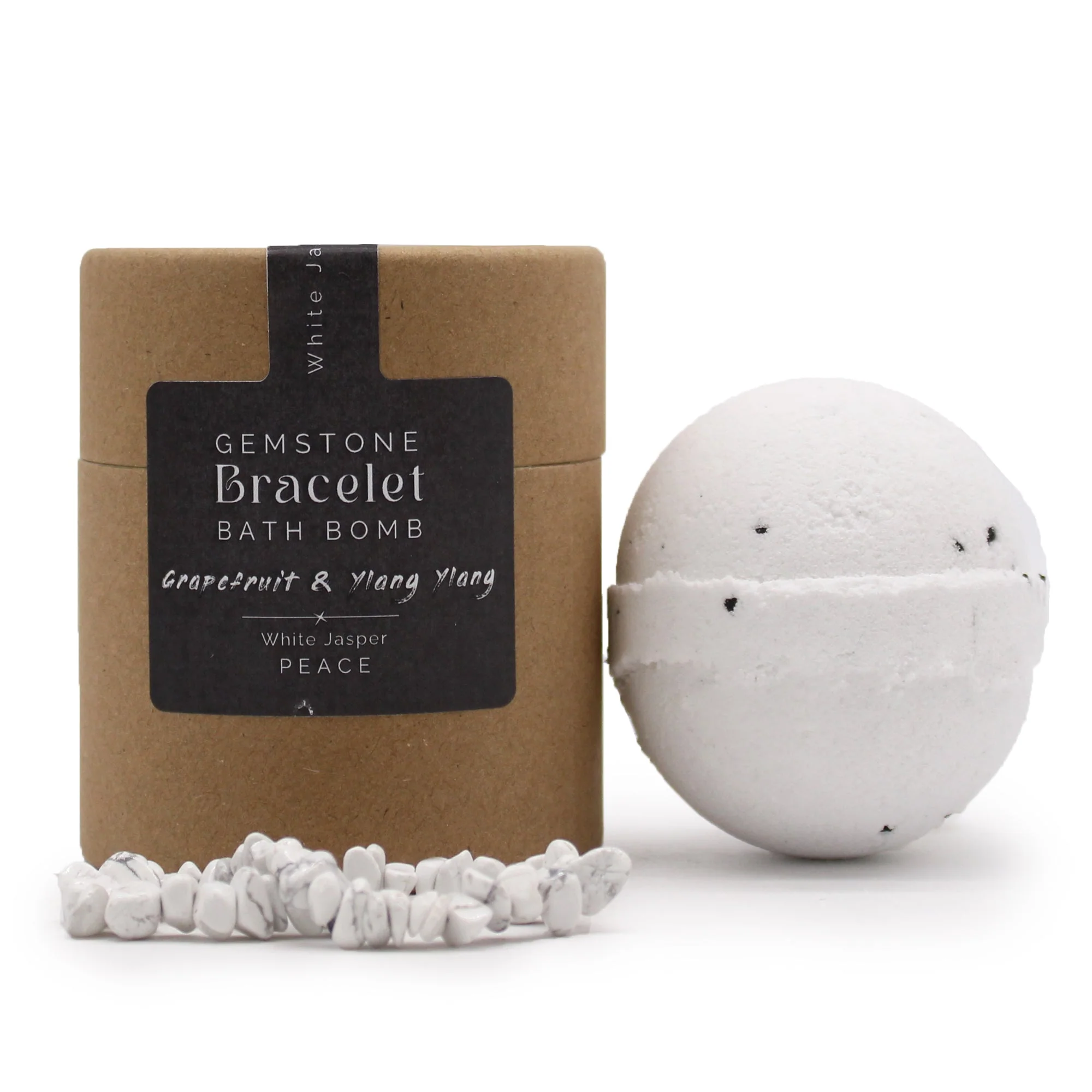Gemstone Bracelet Bath Bomb - White Jasper