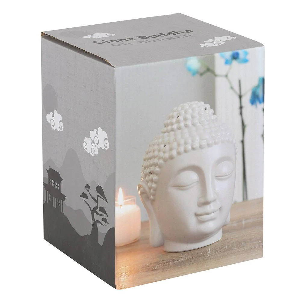 Giant Buddha Head Oil Burner - Grey - Image 5