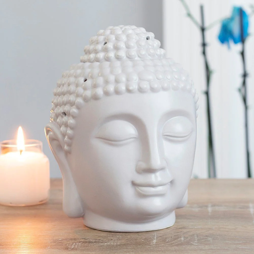 Giant Buddha Head Oil Burner - Grey - Image 6