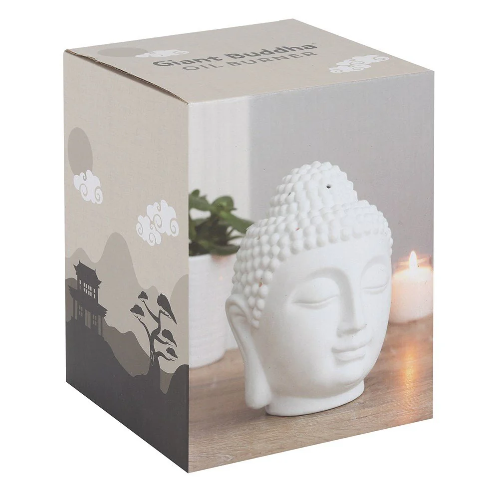 Giant Buddha Head Oil Burner - White - Image 4