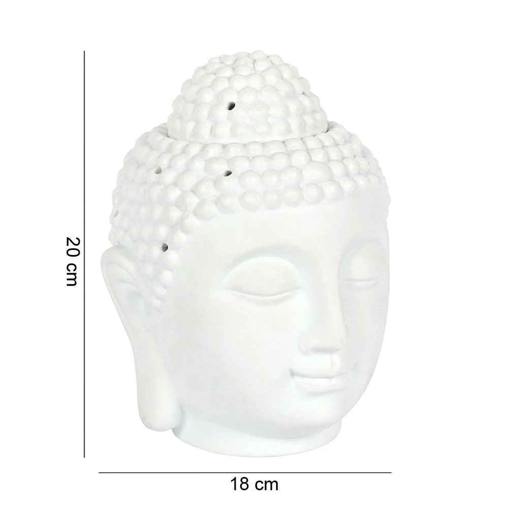 Giant Buddha Head Oil Burner - White - Image 6