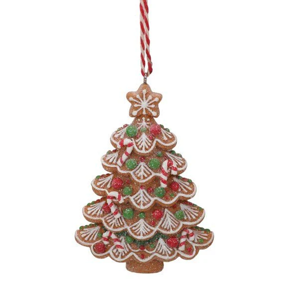 Gingerbread Christmas Tree Hanging Decoration β 10cm