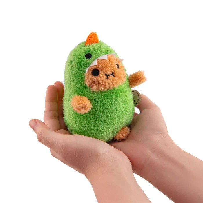 Green Dino Ricespud Mini Sitting Plush Toy - Image 4