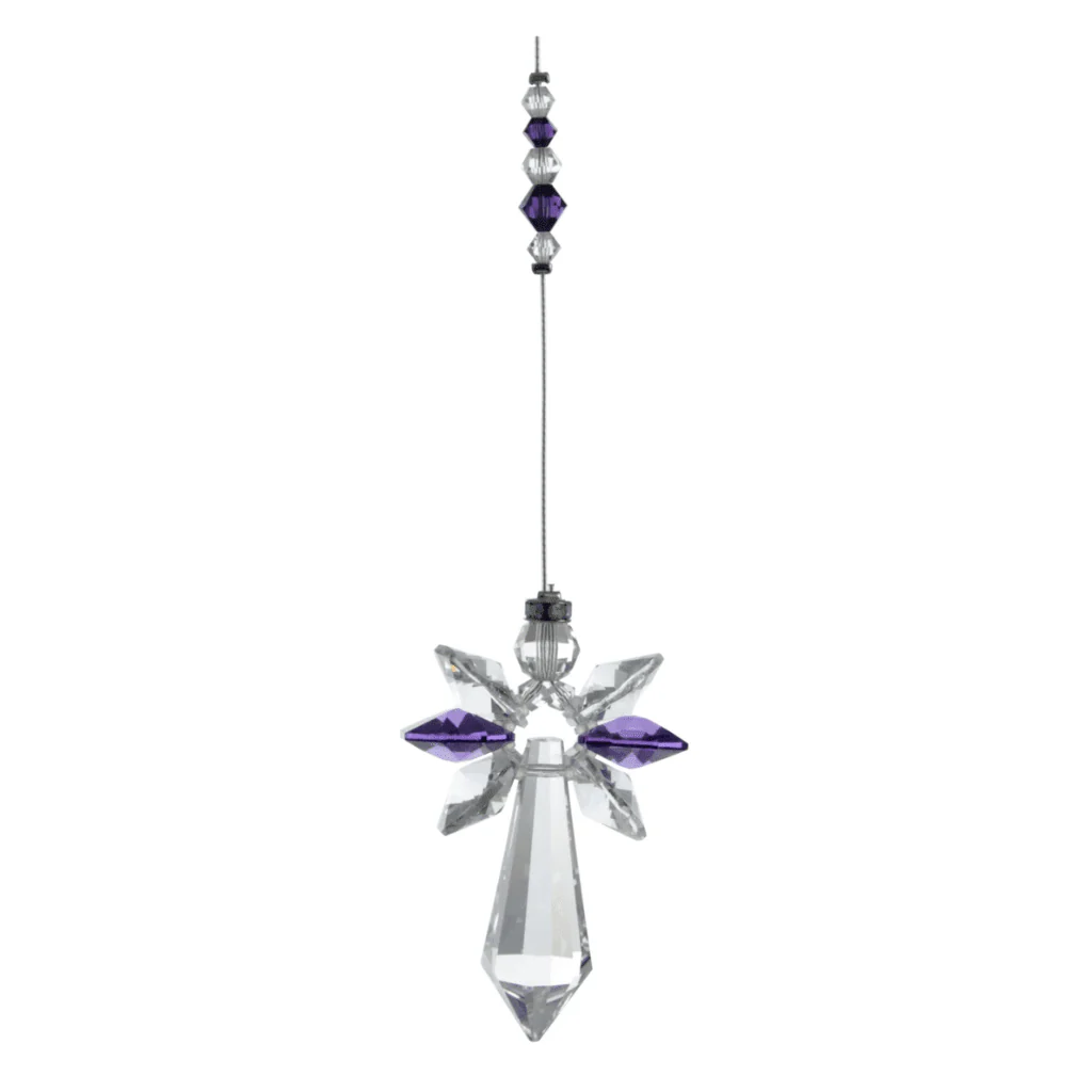 Wild Things Large Amethyst Guardian Angel ā February Birthstone Gift