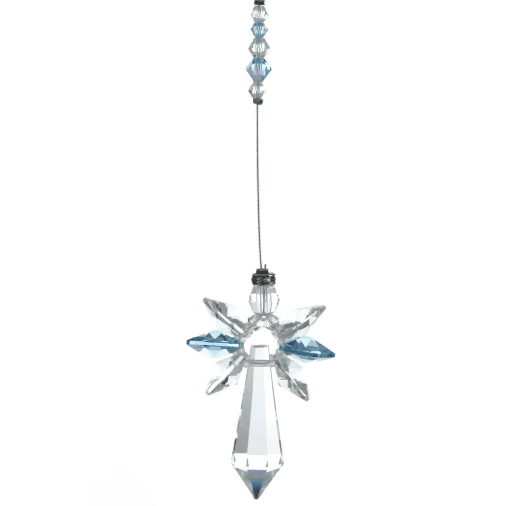 Wild Things Large Aquamarine Guardian Angel ā March Birthstone Gift