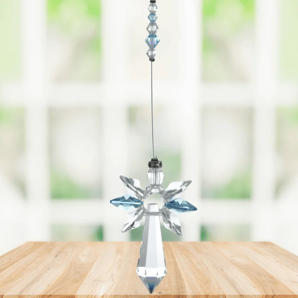Wild Things Large Aquamarine Guardian Angel ā March Birthstone Gift - Image 2