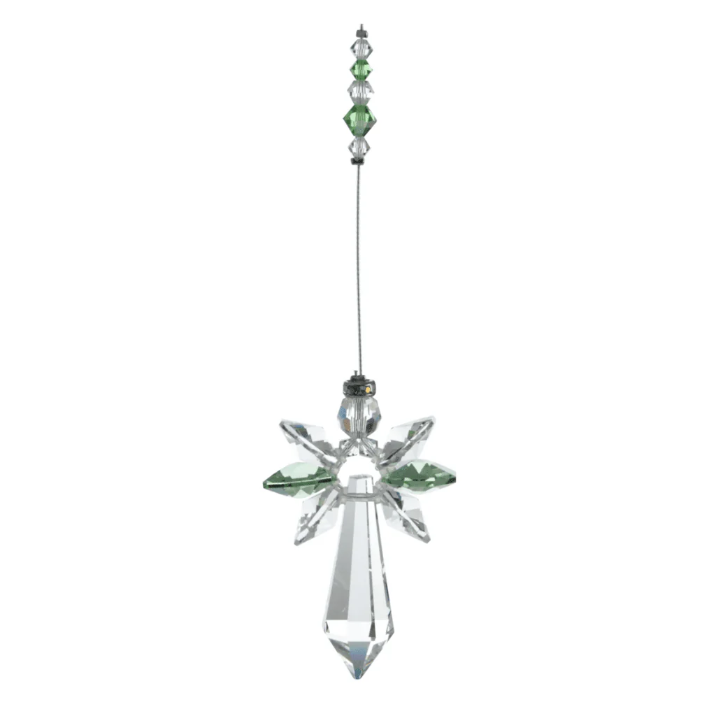 Wild Things Large Peridot Guardian Angel ā August Birthstone Gift