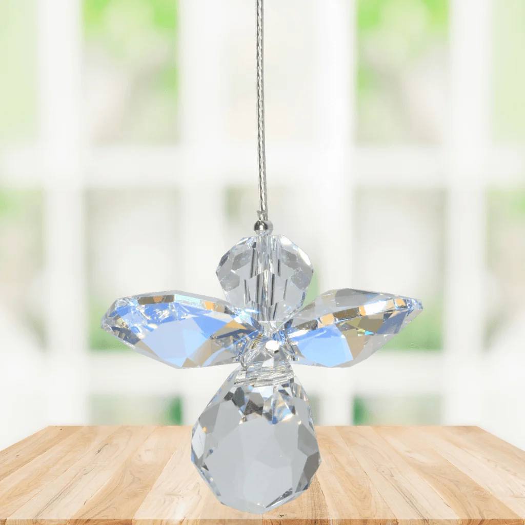 Wild Things Small Aurora Borealis Guardian Angel β April Birthstone Gift - Image 2
