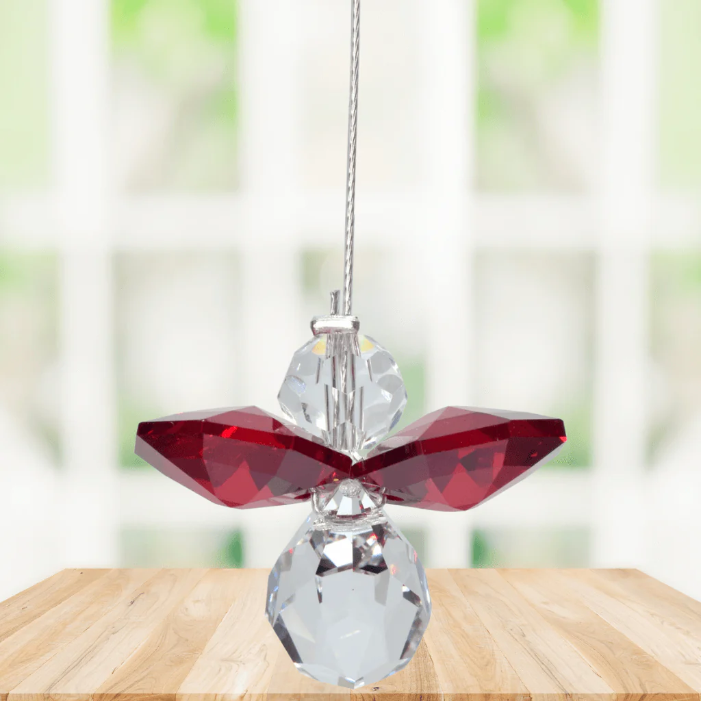 Wild Things Small Ruby Guardian Angel ā July Birthstone Gift - Image 2
