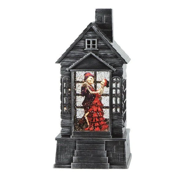 Halloween Lantern Spinner 25cm β LED Skeleton Couple