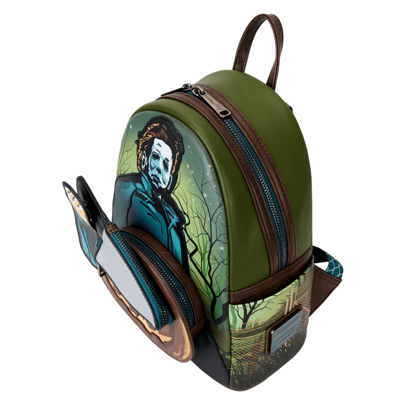 Loungefly Halloween Michael Myers Pumpkin Glow Mini Backpack with Coin Bag - Image 5