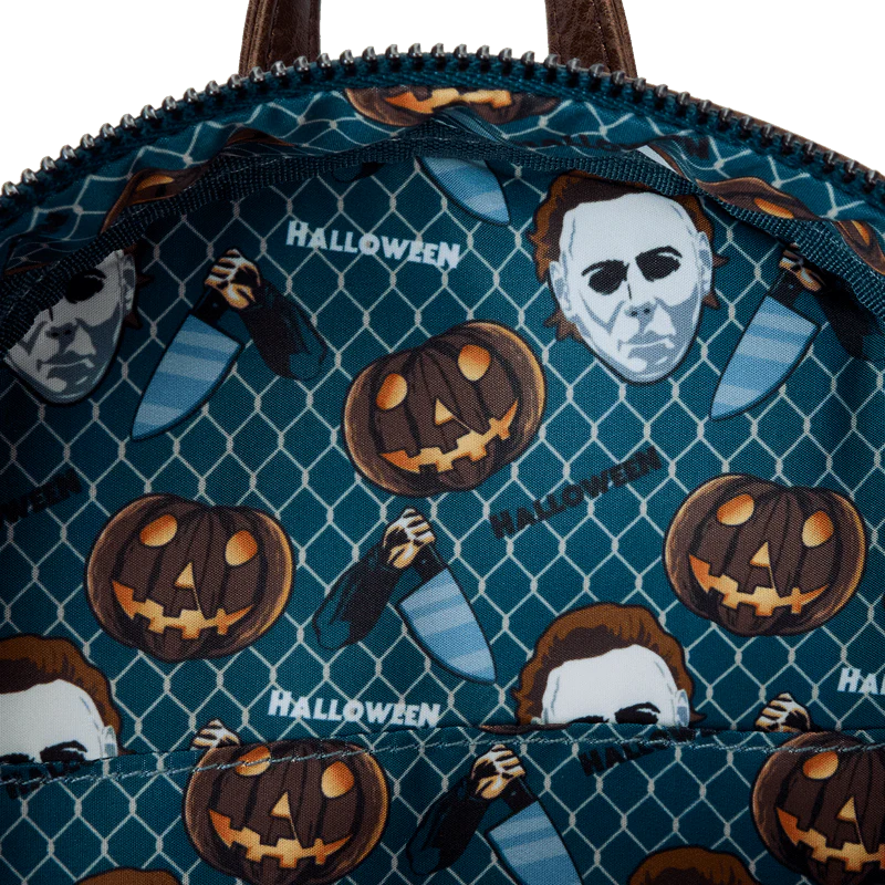 Loungefly Halloween Michael Myers Pumpkin Glow Mini Backpack with Coin Bag - Image 8