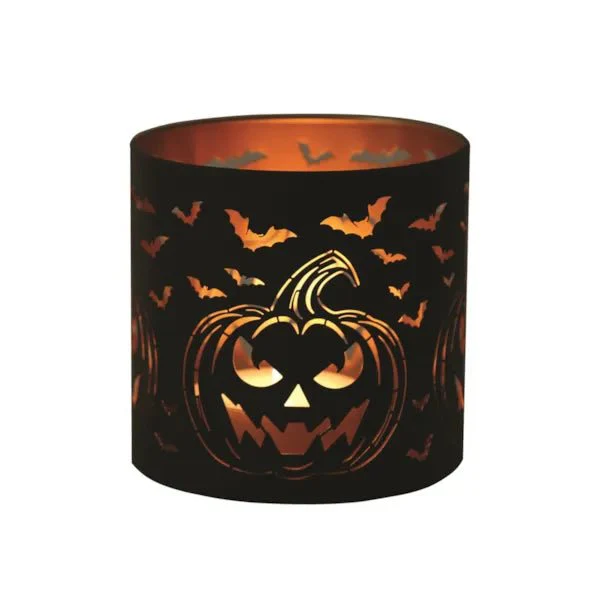 Halloween Pumpkin Wax Melt Burner – Jack-o’-Lantern & Bats - Image 4