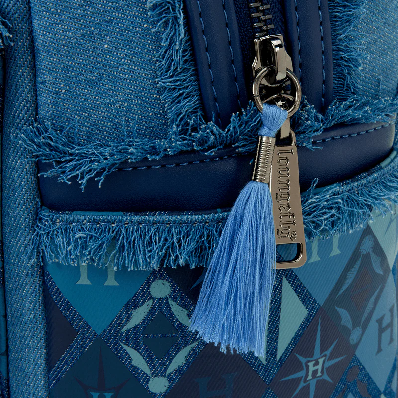 Loungefly Harry Potter Hogwarts Denim Mini Backpack - Image 4