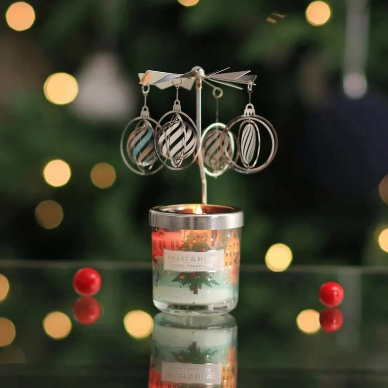 Heart & Home Mini Candle & Carousel β Baubles & Berries - Image 2