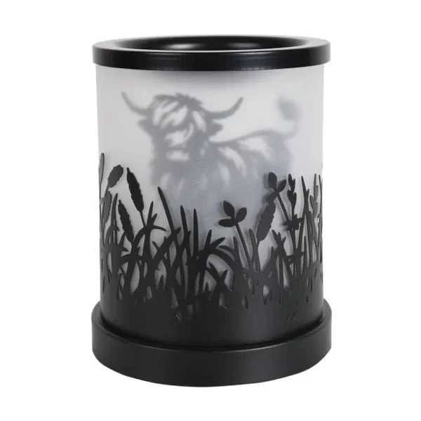 Highland Cow Black Electric Wax Melt Burner
