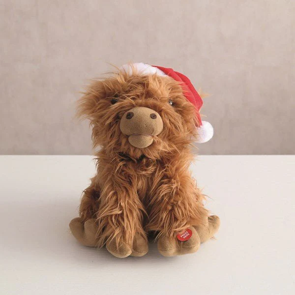 Highland Cow Jingle Bell 30cm – Singing Dancing Plush - Image 2