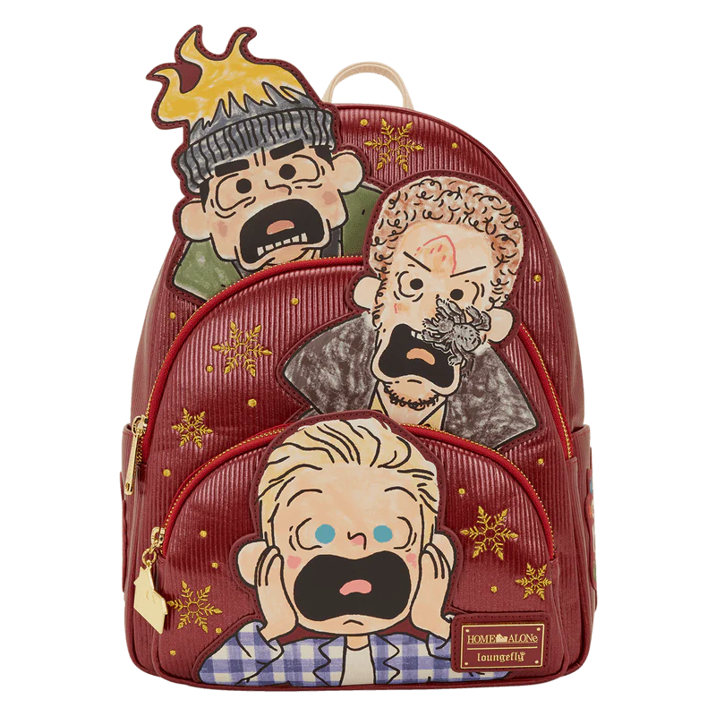 Loungefly Home Alone Triple Pocket Mini Backpack