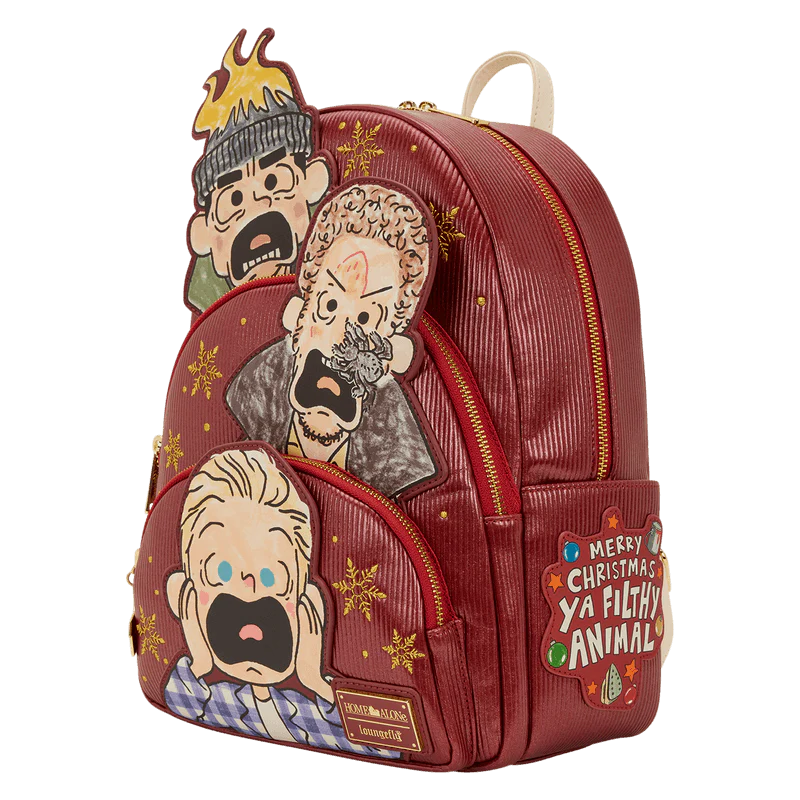 Loungefly Home Alone Triple Pocket Mini Backpack - Image 2