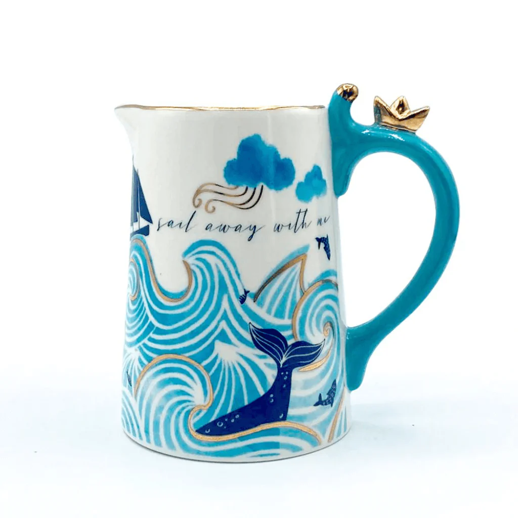 House of Disaster By The Sea Whale Jug