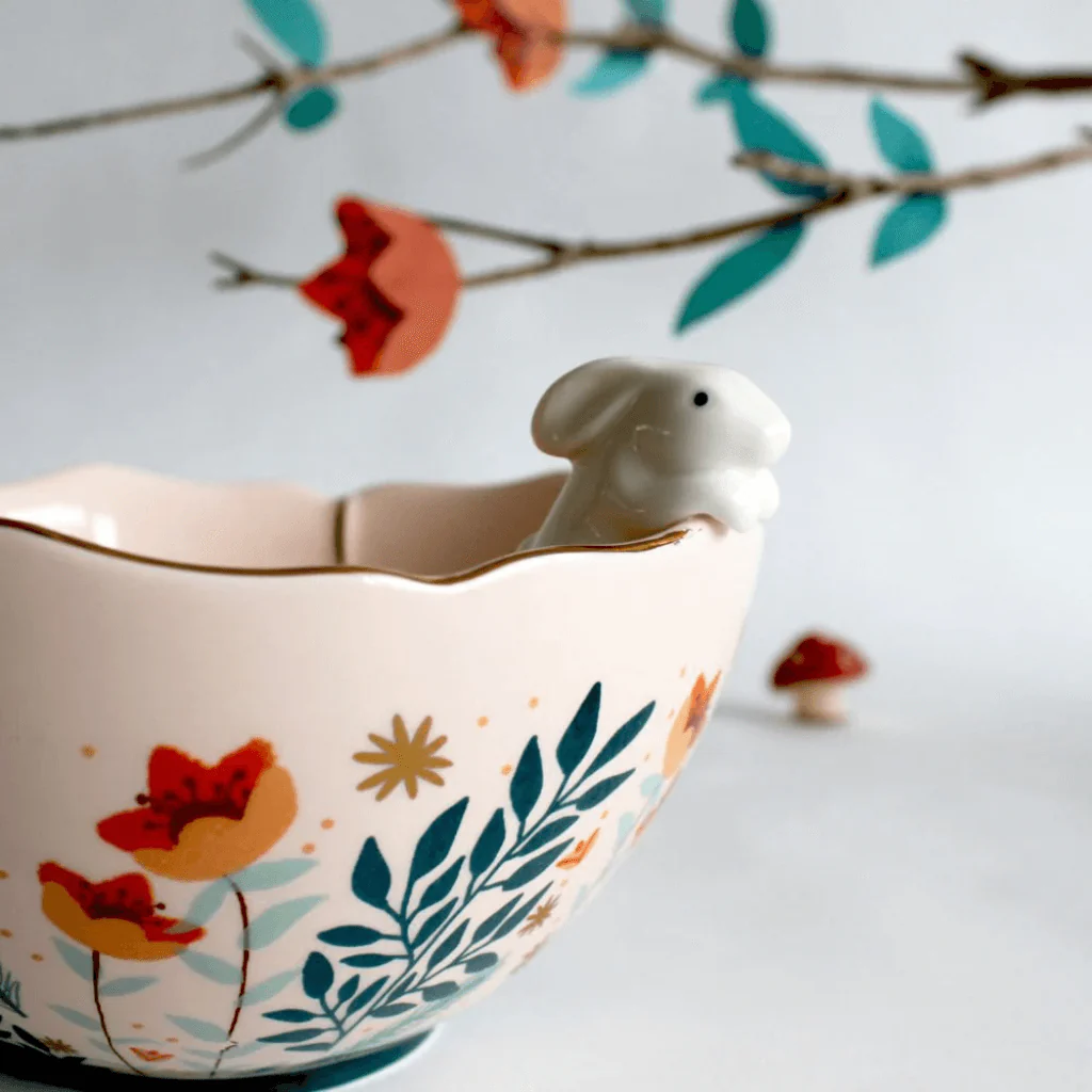House of Disaster Secret Garden Rabbit Bowl - Image 6