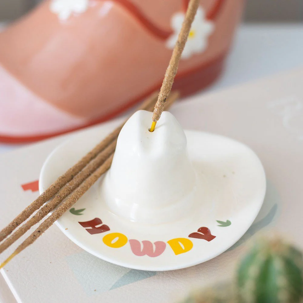 Howdy Cowboy Hat Incense Stick Holder - Image 5