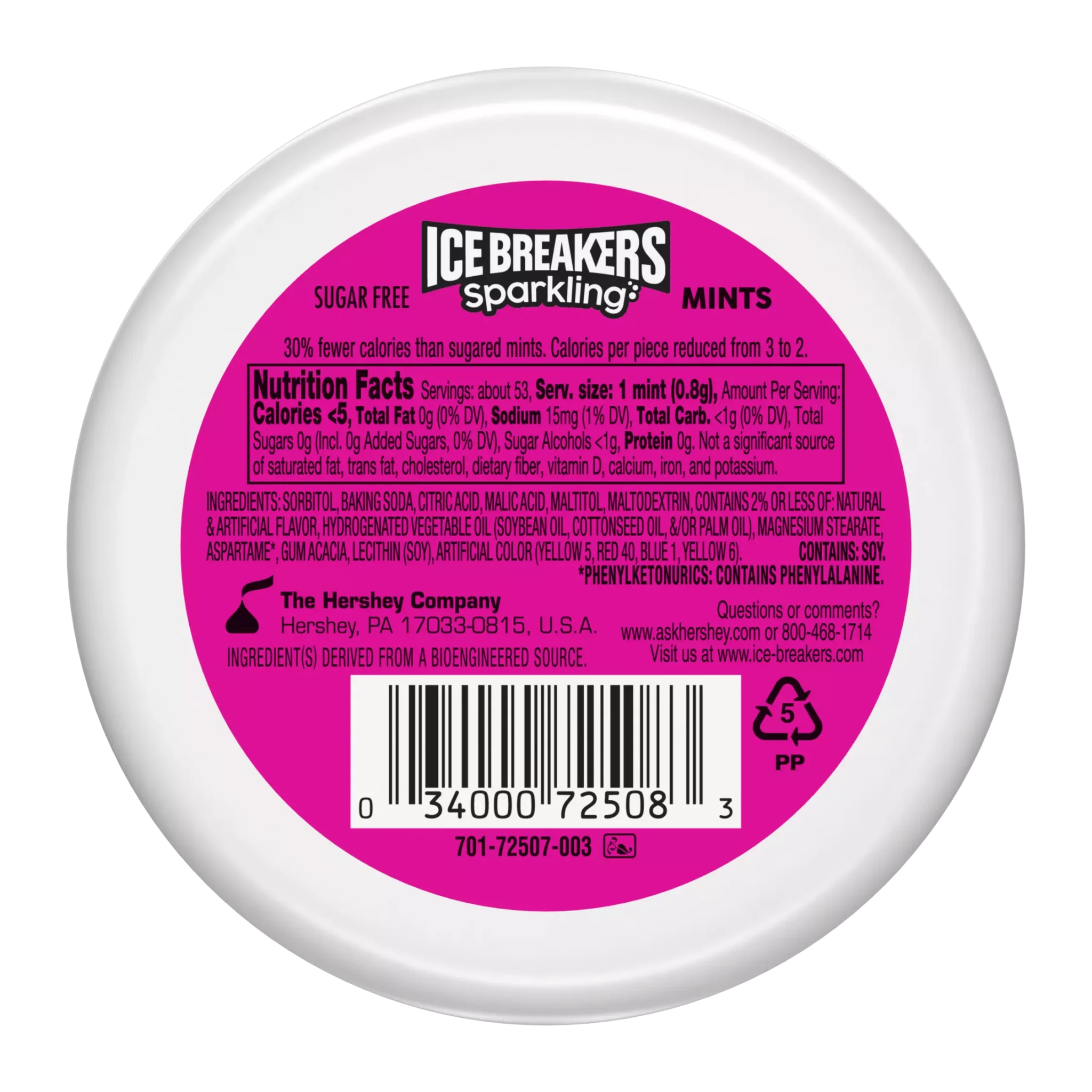 Ice Breakers Sparkling Raspberry Lemon Seltzer 36g - Image 2